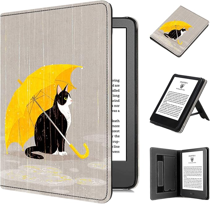 TOKILO Hülle für 6" eReader 11. Gen (2024/2022 Release) mit Auto Wake/Sleep, Standfunktion & Handschlaufe