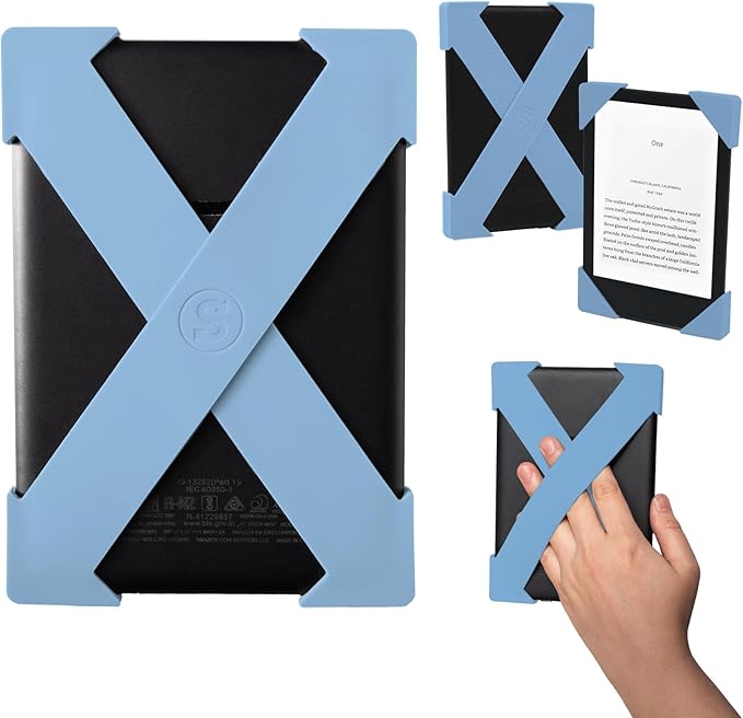 Strapsicle Handriemen für Kindle & Kobo Paperwhite 2024 & 2021, Signature – 2 Riemen, leichter Griff, Bondi Blau