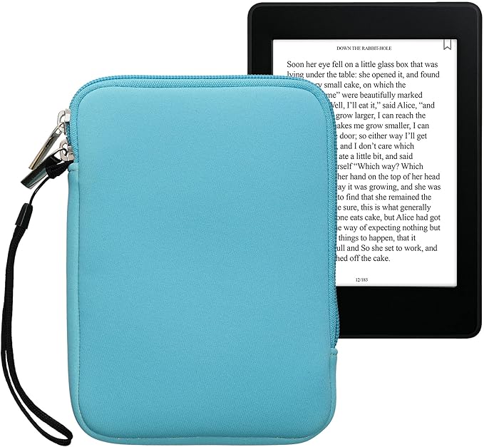KW-Commerce Neopren Schutztasche für eReader 2024 - Universale Schutzhülle 17x12x2 cm wasserabweisend mit Reißverschluss