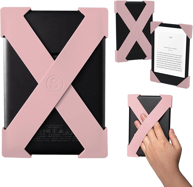Strapsicle Handriemen für Kindle & Kobo 2023 – 2 Riemen, Mittel, Blush – Leichter Griff für Lesekomfort