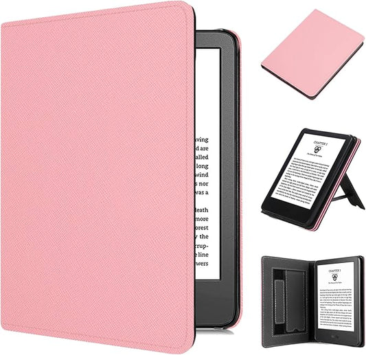 TOKILO Hülle für 6" eReader 11. Generation (2024/2022) mit Auto Wake/Sleep, Standfunktion & Handschlaufe – Rosa