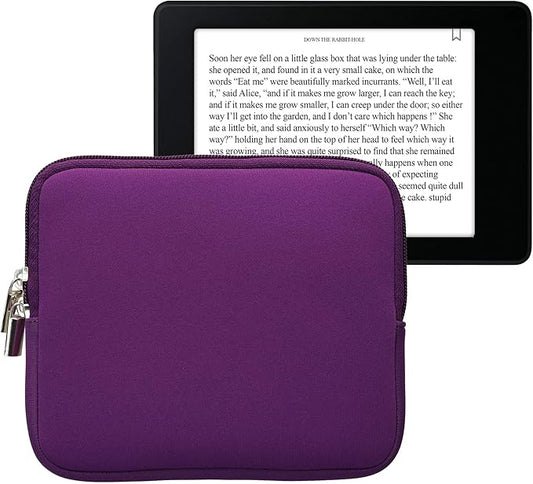 kwmobile Schutztasche für eReader - Neopren Hülle Cover Case mit Reißverschluss 17,5 x 14,7 cm Innenmaße violett – KWM0000151W012C