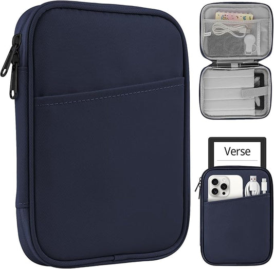 HoYiXi Universal Sleeve Hülle für 6"-7" E-Book Reader Kindle Paperwhite/Colorsoft 2024-2012, Kobo, Tolino, Sony, Blau